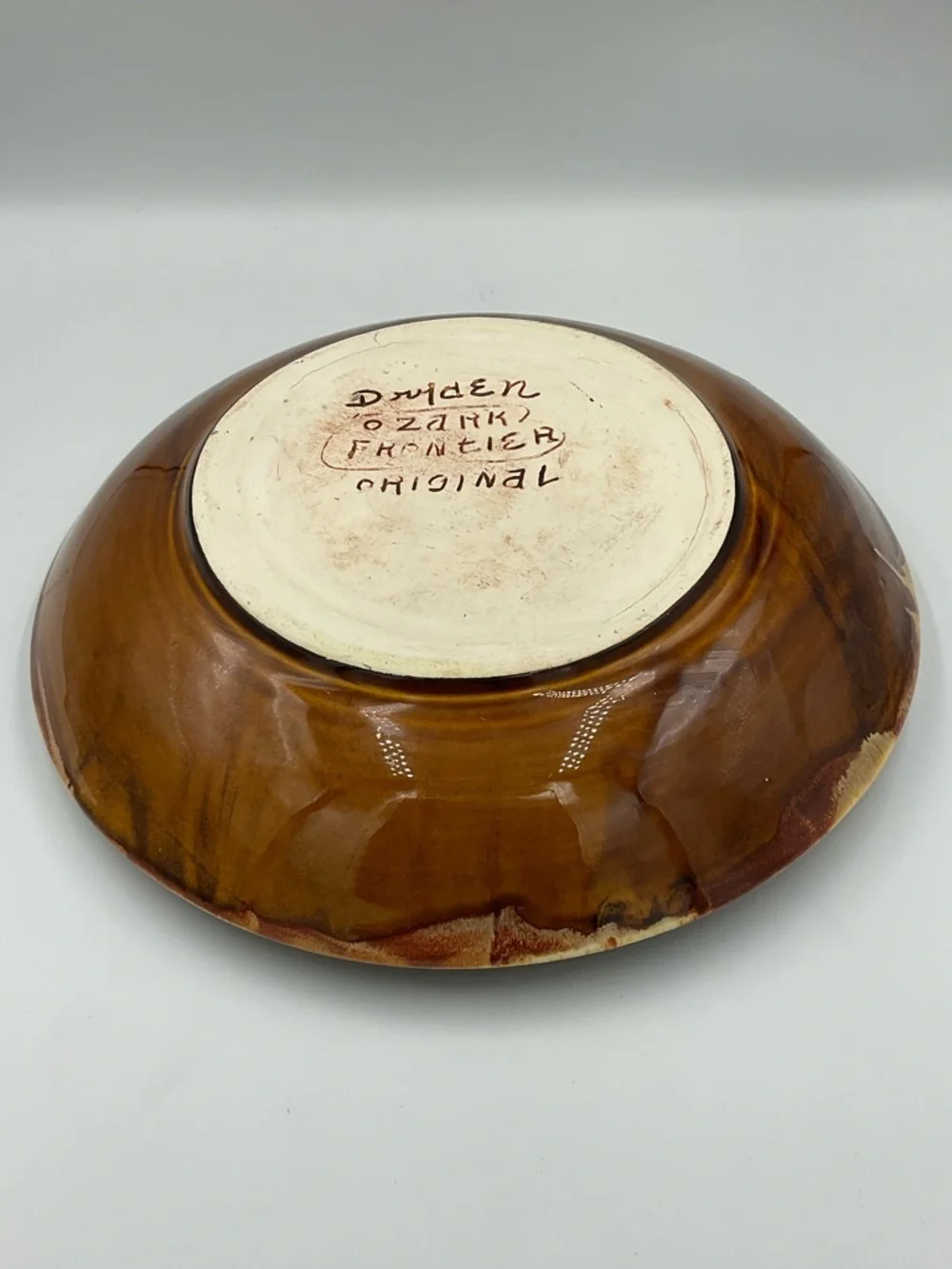 Vintage Dryden Pottery “Ozark Frontier” Original 1pc Chip and Dip Bowl